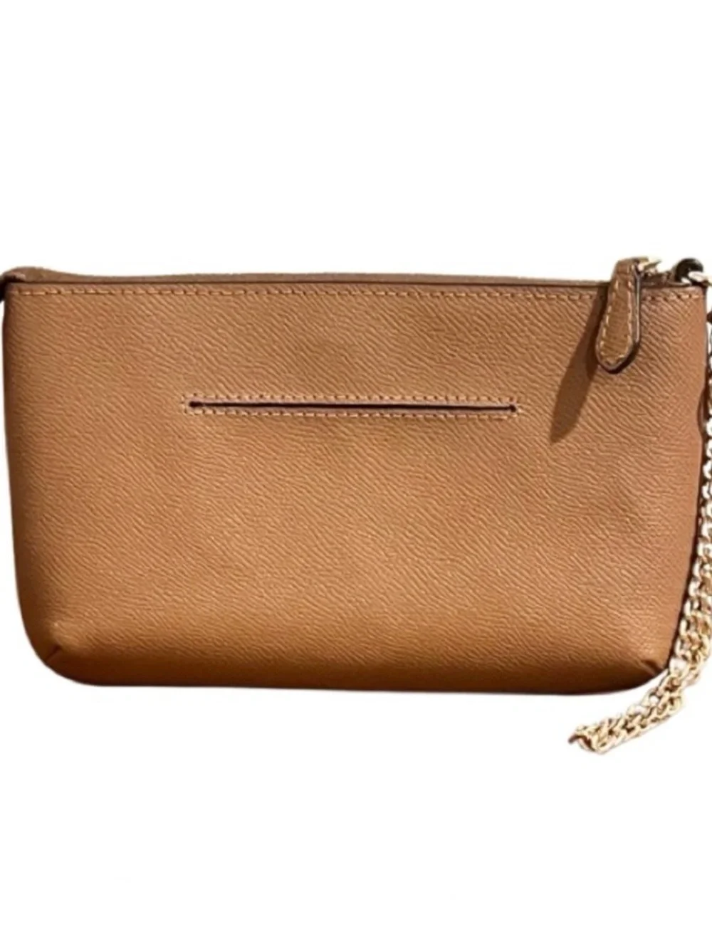 🆕-Coach- Crossgrain Leather
Wristlet w/Chain. NWT - Picture 6 of 7